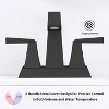 LunaLulinlk Double handle bathroom sink faucet, modern commercial bathroom faucet - 4 of 4