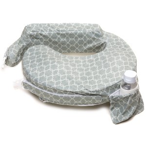 My Brest Friend Deluxe Nursing Pillow - Flower Key Gray - 1 of 4