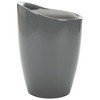 vidaXL Storage Stool Gray Faux Leather - 3 of 4