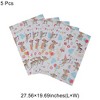 Unique Bargains Gift Wrap Paper Glossy Coated Paper 27.56 "x19.69 " 5 Pcs - 3 of 4