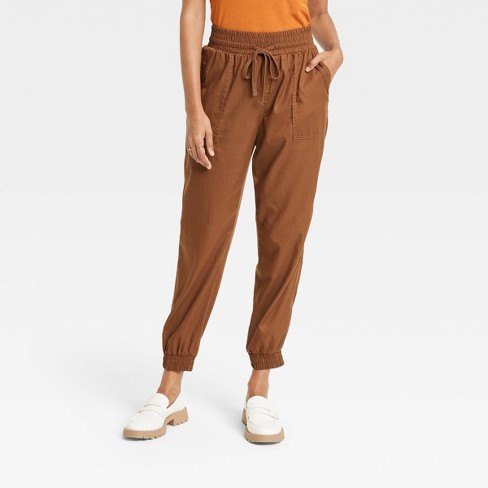 Women's Fleece Joggers - All In Motion™ Brown 3x : Target