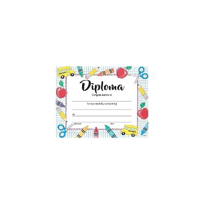 Great Papers Grade School Diploma Graduation Certificates 8.5" x 11" Multicolor 15/Pack (2020002)