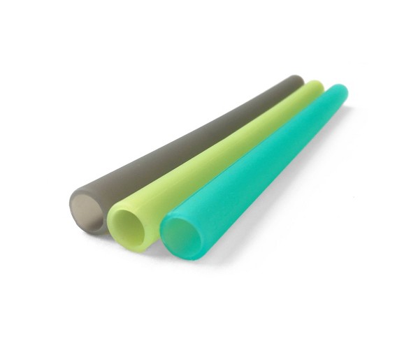 GoSili 8.5&#34; 3pk Silicone Reusable Straws