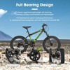 RISOKEYS Kids Mountain Bike 20 Inch, 4" Wide Fat Tire, 7 Speed Ages 8-12 Year Old, Steel Frame Disc Brake Front/Dual Suspension, - 2 of 4
