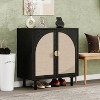 Okak Wooden Sideboard Buffet, Decorative Storage Cabinet with 2 Doors & Adjustable Shelves, Console Table for Kitchen Living/Dining Room - 2 of 4