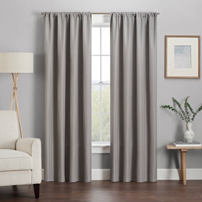 54"x42" Kendall Thermaback Blackout Curtain Panel Gray - Eclipse