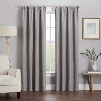 54"x42" Kenna Thermaback Blackout Curtain Panel Gray - Eclipse