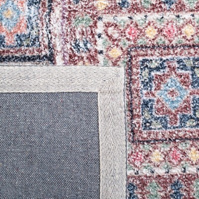 Rustic Red Round Handmade Cotton Blend Area Rug - 47"