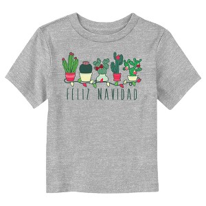 Toddler's Lost Gods Feliz Navidad Cacti T-Shirt - 1 of 3