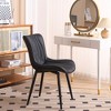 YOUNIKE Modern Leather Dining Chairs Upholstered Kitchen & Dining Room Chairs Side Makeup Vanity Chair Set of 2 19.69"Wx24.02"Dx31.69"H - 4 of 4