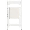 Anybear 4pcs Upholstered Folding Chair For Dining Room, Space Saving, Easy To Carry, White Shelf+Beige Cushion - 3 of 4