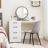 Tangkula Computer Desk Study Writing Workstation Vanity Table Home Office w/ 4 Drawers - 2 of 4