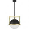 Savoy House Carlysle 1 - Light Pendant in  Matte Black/Warm Brass - 2 of 4