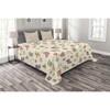 FIONECA Red/Green/Cream Microfiber Farmhouse Coverlet / Bedspread Set - 3 of 4
