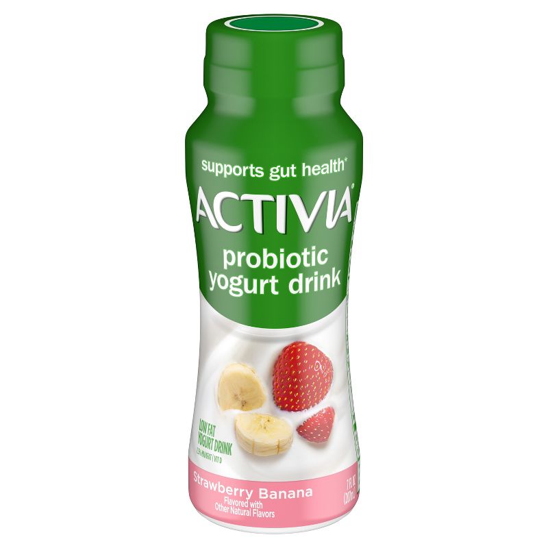 Activia Probiotic Strawberry Banana Dairy Drink - 7 fl oz Bottle, 2 of 10