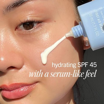 FIRST AID BEAUTY Hydrating Sunscreen Milk - SPF 45 - 1.7oz: Face Application, Lotion, Octocrylene