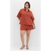 Women's Plus Size Lyana Shirt - clay | CITY CHIC - 2 of 4