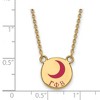 Black Bow Jewelry 14k Yellow Gold Plated Sterling Silver Gamma Phi Beta Greek Life Necklace 18 Inch - 3 of 4