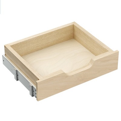 Soft Close Wood Pull Out Cabinet Organizer 10½” W x 10 ³/₁₀” D, Cabinet Organizer with Full Extension Rail Slides Pull Out Drawer for Wall Cabinets