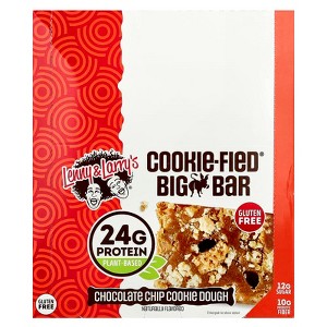 Lenny & Larry's, Cookie-Fied® Big Bar, Chocolate Chip Cookie Dough, 12 Bars, 3.17 oz - 1 of 4