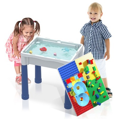 PICASSO-TILES 330 Piece Bricks Building Blocks, Magnetic Toys Activity Play Table Set