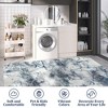Washable Printed Floor Carpet, Contemporary Area Rugwith Non Slip Backing Low Pile Soft Marble  Foldable Rug for Living Room,Office,Bedroom - 4 of 4