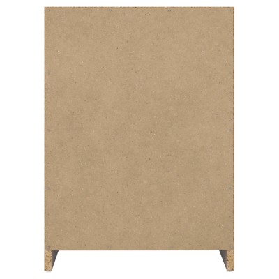 Transitional Beige 1-Drawer Nightstand with Satin Nickel Pulls