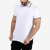 X RAY Men's Short Sleeve Texture Rib Polo - 4 of 4