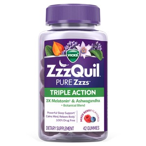 pure＊GUMMY　ゼオスキンヘルス3点セット Pure Zzzs Triple Action Melatonin Gummies - 42ct: Dietary