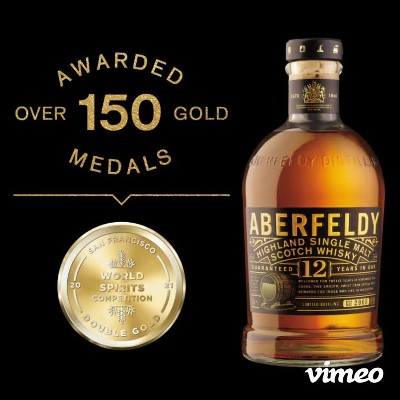 Aberfeldy 12-Year Golden Dram Scotch Whisky, 750mL – Transpirits