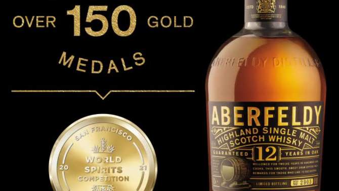 Aberfeldy 12yr Single Malt Scotch Whisky - 750ml Bottle, 2 of 10, play video