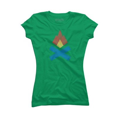 Junior's Design By Humans Campfire By elcorette T-Shirt