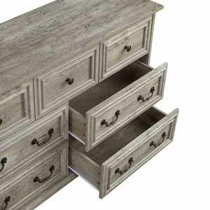 Okak 5/7-Drawer Dresser with Farmhouse Modern Fusion Ample Storage, Beveled Base for Stability, Scratch-Resistant for Bedroom/Entryway - 1 of 4