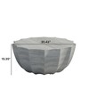 Outdoor&Indoor Coffee Table Cocktail Table Center Table Accent Table, Waterproof Durable MgO Cement Design, No Assembly Needed- ModernLuxe - 3 of 4