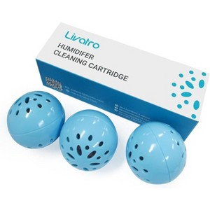 Livatro Humidifier Cleaning Ball, Cleans Mold & Bacteria, Prevents Hard Water Build-Up, Removes Odor & White Dust, For All Humidifiers & Fish Tanks - 1 of 4