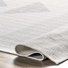 Nuloom Kerrie Modern Triangles Pet Friendly Machine Washable Area Rug, 4' x 6', Light Grey - 4 of 4