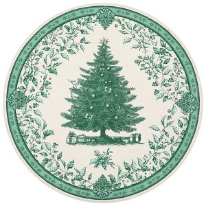 Christmas Tree Area Rug, Washable Non-Slip Holiday Carpet, Soft Nursery Mat for Bedroom, Living Room, Office - 1 of 4