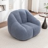 Vynxaria Light Blue Tufted Fluffy Bean Bag Seats with Memory Foam Filler for Dorm Apartment Living Room - 3 of 4