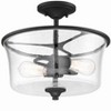 Craftmade Lighting Gwyneth 2 - Light Semi-Flush Mount in  Flat Black - 2 of 3