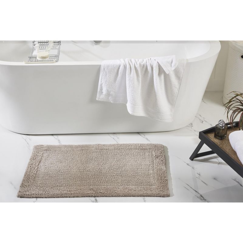 Edge Collection 100% Cotton Tufted Reversible 2 Piece Bath Rug Set - Better Trends, 3 of 8