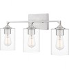 Quoizel Lighting Prescott 3 - Light Vanity in  Brushed Nickel - 4 of 4