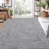 Modern Washable Area Rug, Soft Non-Slip Carpet for Living Room & Bedroom, Large Farmhouse Throw Rug, Non-Shedding, Stain Resistant (Multi) - 2 of 4