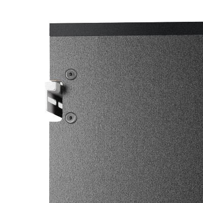 Prepac Black Large Adjustable Shelving Storage Cabinet