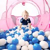 Skirfy 3pc Toddler Pop up Kids Play Tent with Tunnel and Ball Pit for Boys, Girls and Toddlers, Indoor& Outdoor Play House, Perfect Kid's Gifts - 2 of 4