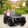 24V Kids Ride on Car Licensed Cadillac, 2 Seater Ride on Truck Toy Battery Powered Electric Car with Remote Control, LED Lights and Music - 3 of 4