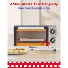 Betty Crocker 9L Toaster Oven, 2-Slice Capacity with Bake, Broil & Toast Functions, Easy Control Dials, Chrome Front, Black/Silver - 2 of 4