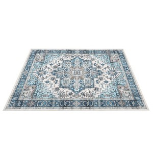 COZONY Vintage Washable Area Rug, Non-Slip Low Pile Boho Carpet for Living Room and Bedroom - 1 of 4