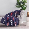 Novelty Recycled Printed Plush Throw Blanket - 2 of 4