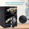 Heavy Duty Business Drop Safe, Deposit Safe with Front Load Slot for Cash Mail, Anti-Pry Steel Construction - 2 of 4