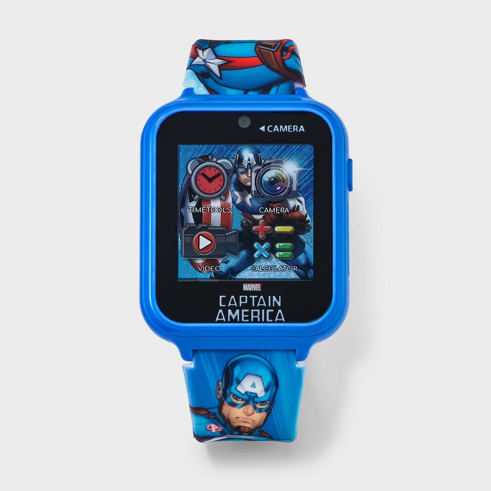 Photos - Wrist Watch Boys' Captain America Interactive Smartwatch blue